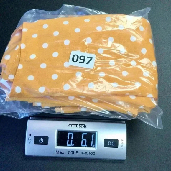 Cupshe Womens Orange Yellow Polka Dot Side Tie Ruffled Trim Wrap Dress Size 2XL - Picture 9 of 10